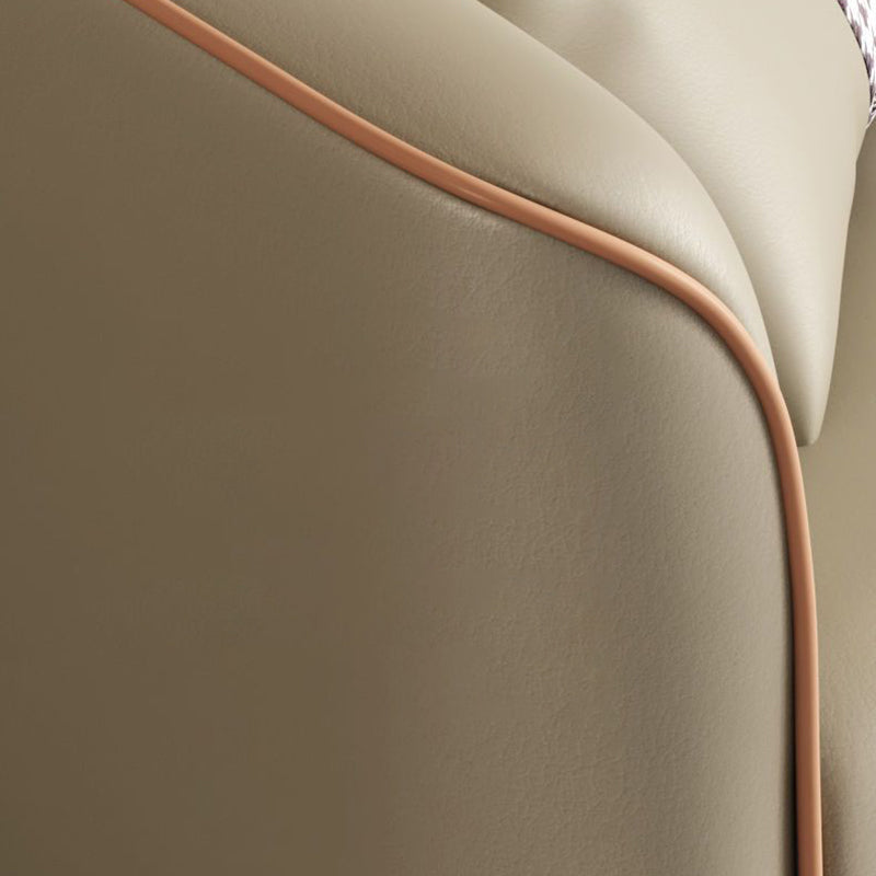 Divano in pelle finta contemporanea con sedile a cuscino singolo di divano in smoking da smoking da 3 posti