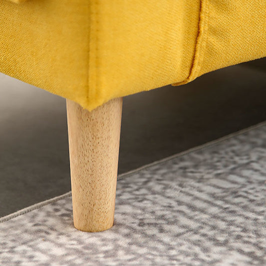 Slipbezogener Stoffsofa Skandinavischer Quadratarm Lose Rückensofa