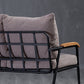 Metal and Wood Square Arm Sofa Industrial Loose Back Cushions Sofa Clearhalo 'furn' 'furn_sofas' 'Furniture' 'Living Room Furniture' 'Sofa' 'sofas' 6736757