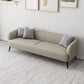 3-Seater Faux Leather Sofa with Pilows 25.6" H Tuxedo Arm Sofa Clearhalo 'furn' 'furn_sofas' 'Furniture' 'Living Room Furniture' 'Sofa' 'sofas' 6736783