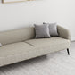 3-Seater Faux Leather Sofa with Pilows 25.6" H Tuxedo Arm Sofa Clearhalo 'furn' 'furn_sofas' 'Furniture' 'Living Room Furniture' 'Sofa' 'sofas' 6736794