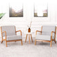 Mid-Century Modern Accent Armchair Living Room Round Arms Pillow Back Arm Chair Clearhalo 'Accent Chairs' 'accent_chairs' 'Chairs & Seating' 'furn' 'furn_accent_chairs' 'Furniture' 'Living Room Furniture' 6736920