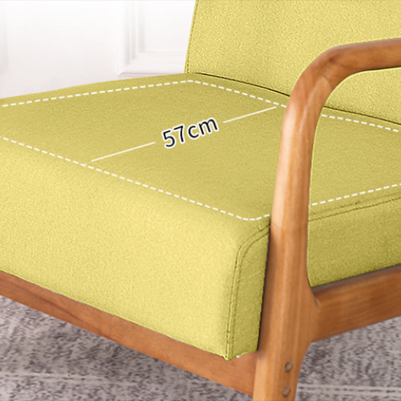 Mid-Century Modern Accent Armchair Living Room Round Arms Pillow Back Arm Chair Clearhalo 'Accent Chairs' 'accent_chairs' 'Chairs & Seating' 'furn' 'furn_accent_chairs' 'Furniture' 'Living Room Furniture' 6736928