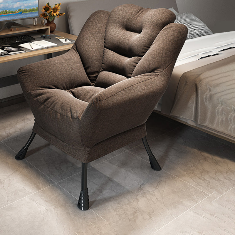 Scandinavian Accent Chair Solid Color Bedroom Reclining Basic Four Leg Arm Chair Clearhalo 'Accent Chairs' 'accent_chairs' 'Chairs & Seating' 'furn' 'furn_accent_chairs' 'Furniture' 'Living Room Furniture' 6737040