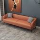3-Sitzer 26,8-Zoll-D-Sofa-Smoking-ARM-Faux-Leder-Standardsofa