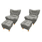 Scandinavian Parsons Chair Solid Color Living Room Reclining Basic Four Leg Accent Chair Light Gray 2 Piece Set With Ottoman Clearhalo 'Accent Chairs' 'accent_chairs' 'Chairs & Seating' 'furn' 'furn_accent_chairs' 'Furniture' 'Living Room Furniture' 6737133