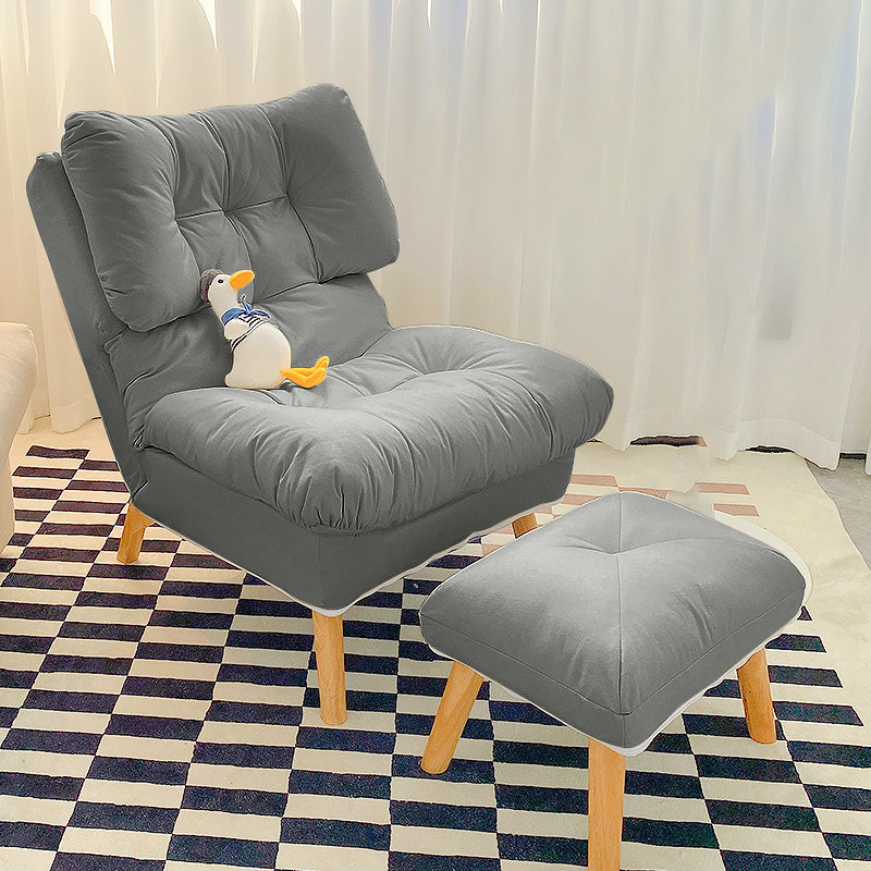 Scandinavian Parsons Chair Solid Color Living Room Reclining Basic Four Leg Accent Chair Clearhalo 'Accent Chairs' 'accent_chairs' 'Chairs & Seating' 'furn' 'furn_accent_chairs' 'Furniture' 'Living Room Furniture' 6737142