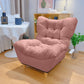 Scandinavian Parsons Chair Solid Color Living Room Reclining Basic Four Leg Accent Chair Pink 1 Piece Without Ottoman Clearhalo 'Accent Chairs' 'accent_chairs' 'Chairs & Seating' 'furn' 'furn_accent_chairs' 'Furniture' 'Living Room Furniture' 6737143
