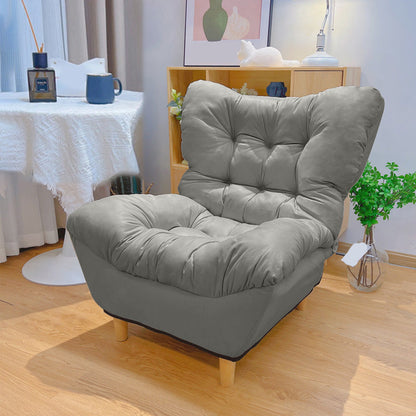 Scandinavian Parsons Chair Solid Color Living Room Reclining Basic Four Leg Accent Chair Light Gray 1 Piece Without Ottoman Clearhalo 'Accent Chairs' 'accent_chairs' 'Chairs & Seating' 'furn' 'furn_accent_chairs' 'Furniture' 'Living Room Furniture' 6737146