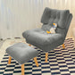 Scandinavian Parsons Chair Solid Color Living Room Reclining Basic Four Leg Accent Chair Grey 1 Piece With Ottoman Clearhalo 'Accent Chairs' 'accent_chairs' 'Chairs & Seating' 'furn' 'furn_accent_chairs' 'Furniture' 'Living Room Furniture' 6737154