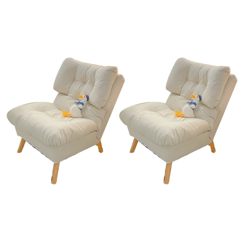 Scandinavian Parsons Chair Solid Color Living Room Reclining Basic Four Leg Accent Chair White 2 Piece Set Without Ottoman Clearhalo 'Accent Chairs' 'accent_chairs' 'Chairs & Seating' 'furn' 'furn_accent_chairs' 'Furniture' 'Living Room Furniture' 6737161