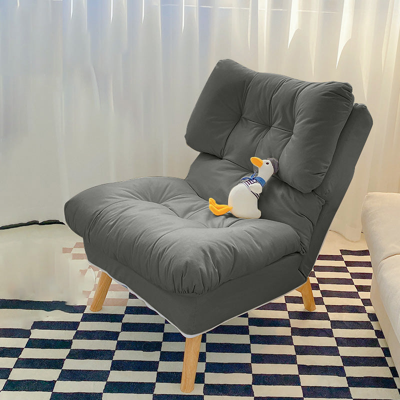 Scandinavian Parsons Chair Solid Color Living Room Reclining Basic Four Leg Accent Chair Grey 1 Piece Without Ottoman Clearhalo 'Accent Chairs' 'accent_chairs' 'Chairs & Seating' 'furn' 'furn_accent_chairs' 'Furniture' 'Living Room Furniture' 6737164