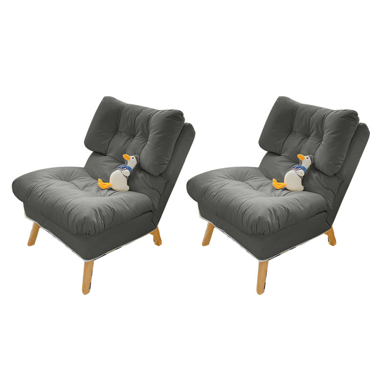 Scandinavian Parsons Chair Solid Color Living Room Reclining Basic Four Leg Accent Chair Grey 2 Piece Set Without Ottoman Clearhalo 'Accent Chairs' 'accent_chairs' 'Chairs & Seating' 'furn' 'furn_accent_chairs' 'Furniture' 'Living Room Furniture' 6737165