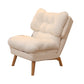 Scandinavian Parsons Chair Solid Color Living Room Reclining Basic Four Leg Accent Chair Ivory 1 Piece Without Ottoman Clearhalo 'Accent Chairs' 'accent_chairs' 'Chairs & Seating' 'furn' 'furn_accent_chairs' 'Furniture' 'Living Room Furniture' 6737168