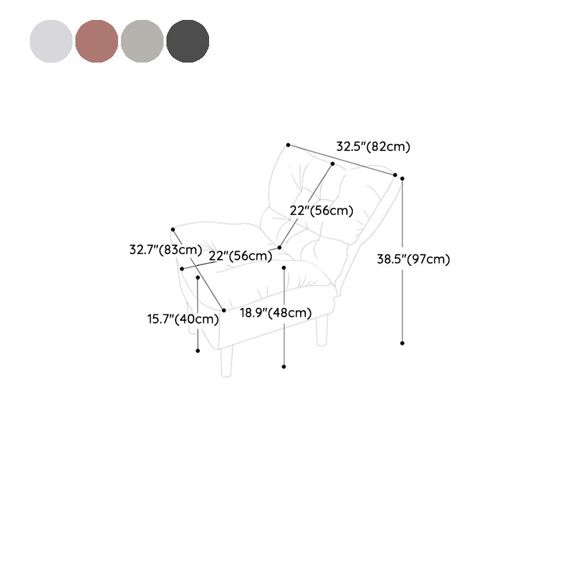 Scandinavian Parsons Chair Solid Color Living Room Reclining Basic Four Leg Accent Chair Clearhalo 'Accent Chairs' 'accent_chairs' 'Chairs & Seating' 'furn' 'furn_accent_chairs' 'Furniture' 'Living Room Furniture' 6737171