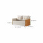 Faux Leather Convertible Sofa Bed with Pillows Seating with Storage Clearhalo 'furn' 'furn_sofas' 'Furniture' 'Living Room Furniture' 'Sofa' 'sofas' 6737311
