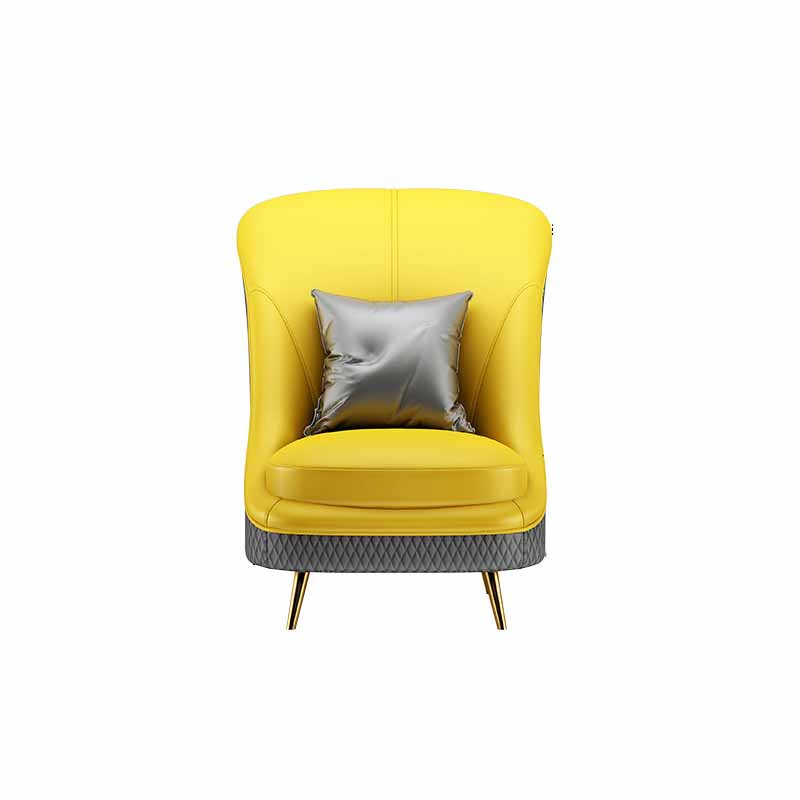 Sloped Arms No Distressing Sofa Stain Resistant Tight Back Sofa for Living Room 35.4"L x 31.5"W x 42.5"H Faux Leather Clearhalo 'furn' 'furn_sofas' 'Furniture' 'Living Room Furniture' 'Sofa' 'sofas' 6737324