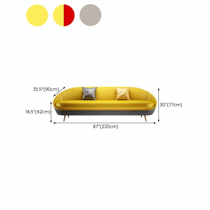Sloped Arms No Distressing Sofa Stain Resistant Tight Back Sofa for Living Room Clearhalo 'furn' 'furn_sofas' 'Furniture' 'Living Room Furniture' 'Sofa' 'sofas' 6737333