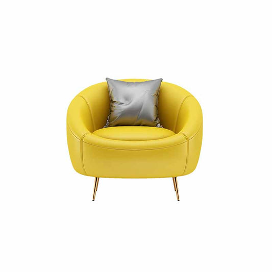 Solid Color Sloped Arms Sofa Tight Back Stain Resistant No Distressing Sofa