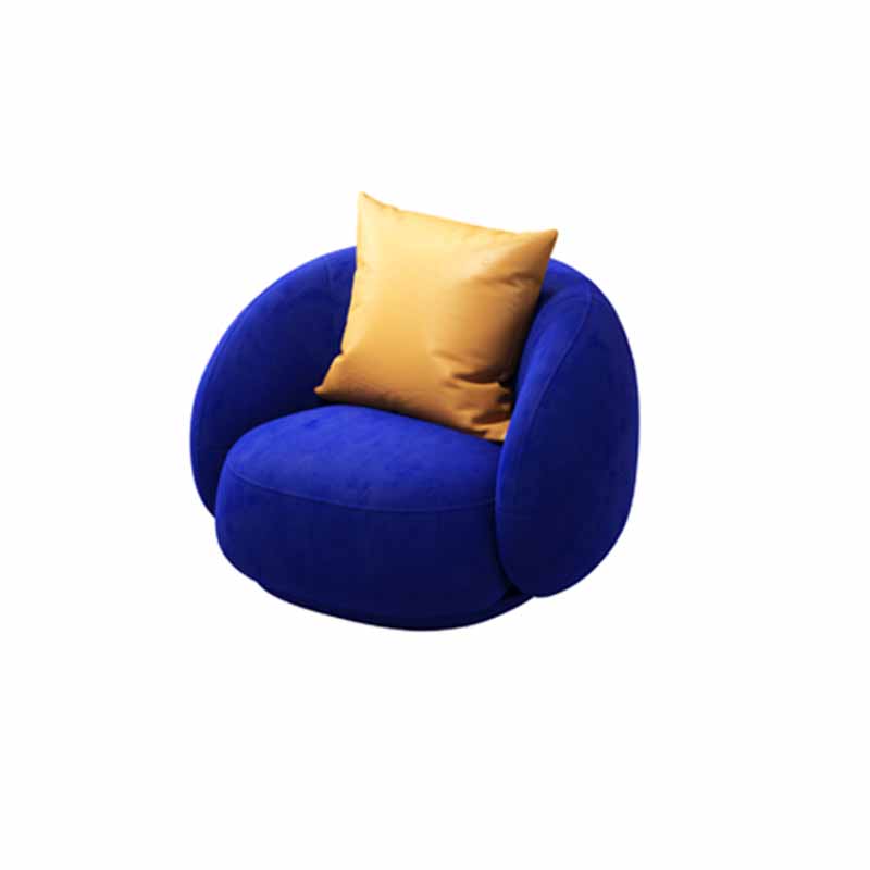 Curved Loveseat Solid Color Sloped Arms Stain Resistant for Living Room