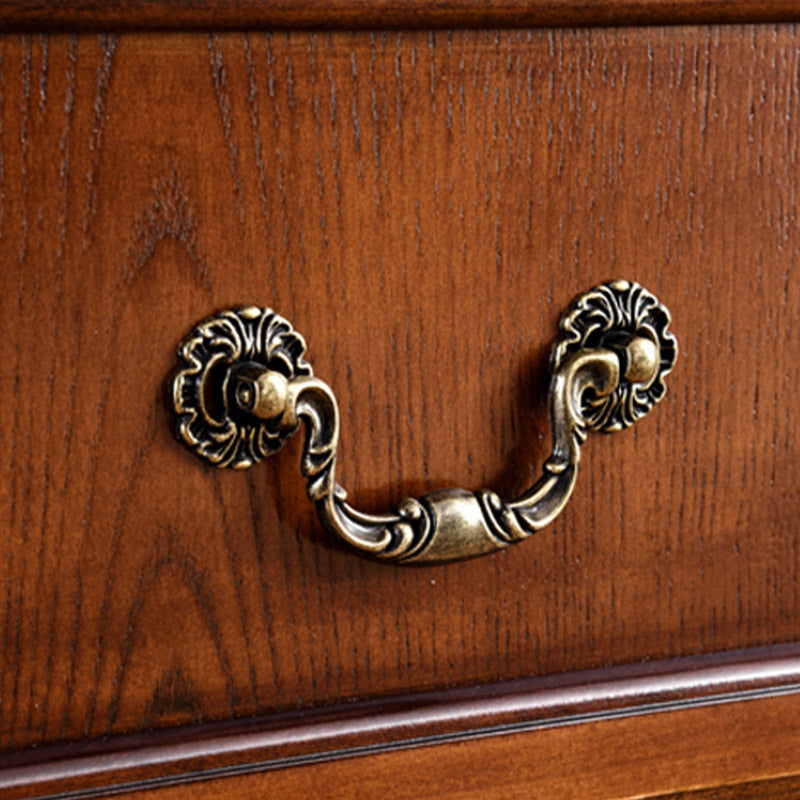 Scheda laterale in legno massiccio in stile moderno con cassetto e porta