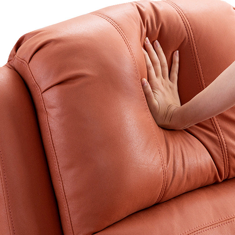 Indoor Upholstery Recliner Contemporary 33.5" W Recliners with Massage & USB Cord Clearhalo 'Chairs & Seating' 'furn' 'furn_recliners' 'Furniture' 'Living Room Furniture' 'Recliners' 6737549