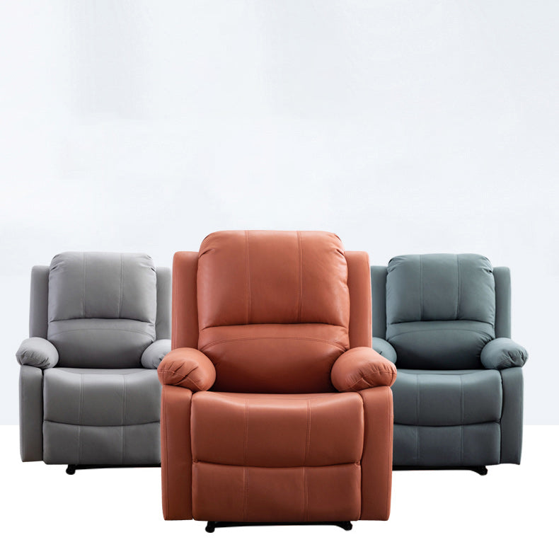 Indoor Upholstery Recliner Contemporary 33.5" W Recliners with Massage & USB Cord Clearhalo 'Chairs & Seating' 'furn' 'furn_recliners' 'Furniture' 'Living Room Furniture' 'Recliners' 6737556
