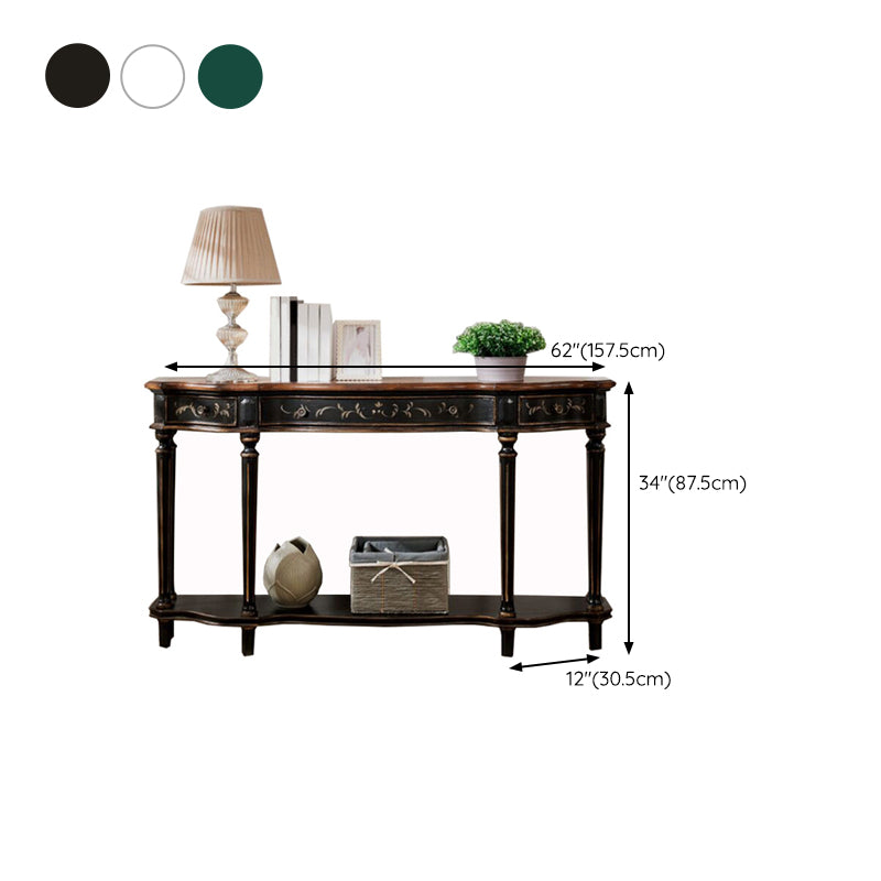 Victoria Wooden Console Table Free Form Console Sofa Table for Hall Clearhalo 'Console Tables' 'console_tables' 'Entry & Mudroom Furniture' 'furn' 'furn_console_tables' 'Furniture' 6737588