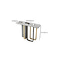 Tavolo console rettangolare glam tavolo da divano console in pietra resistente alle macchie per la sala