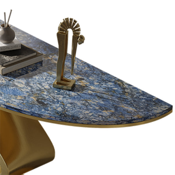 Tavolo console blu glam mezza luna tavolo divano console per sala