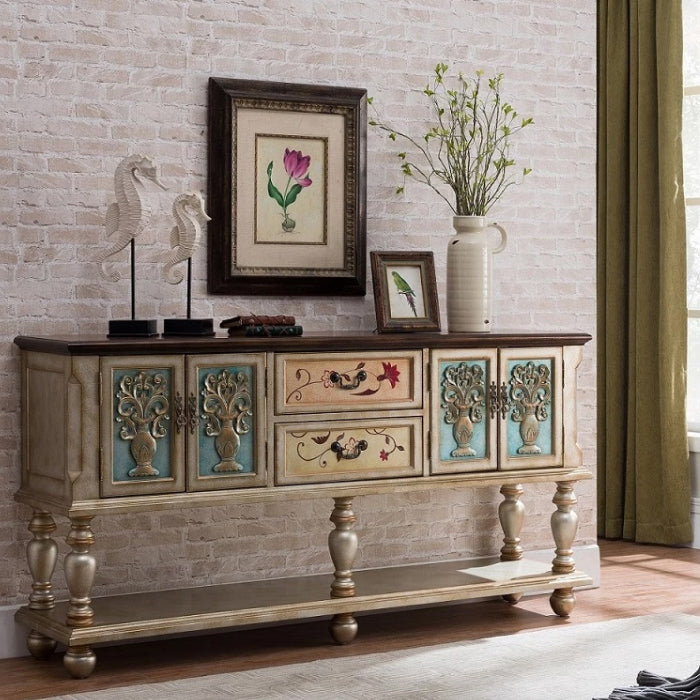 Tavolo da console del rettangolo di campagna francese Tavolo accento per console in legno per Hall