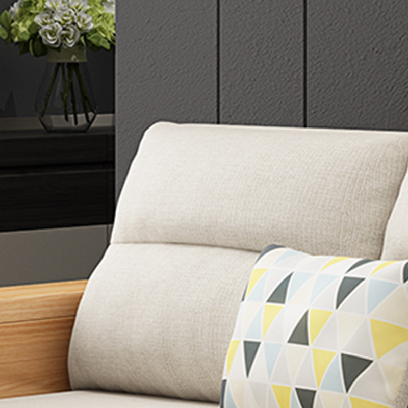 32" Wide Scandinavian Sofa Bed Pillow Included Wood Sleeper Sofa