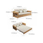 32" Wide Scandinavian Sofa Bed Pillow Included Wood Sleeper Sofa