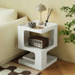 Tabella della tavola di fine astratto Sqaure Top Accent Table con scaffali