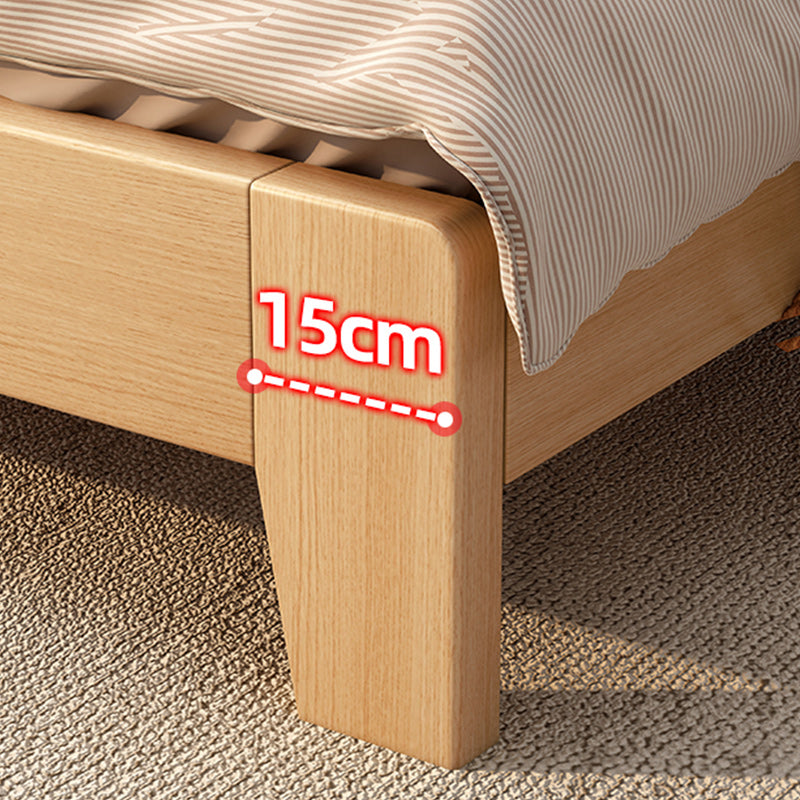 Eigentijdse natuurlijke grenen houten paneel rechthoekige matras inbegrepen paneelbed