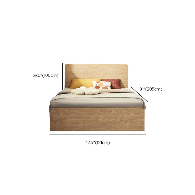 ノルディックナチュラルソリッドウッドベッド39.37 "H BookCaseには、ストレージ付きベッドフレームが含まれています