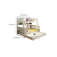 Solid Wood Bunk Bed Modern Style White Bunk Bed with Guardrail Clearhalo 'Bedroom Furniture' 'Beds' 'furn' 'furn_beds' 'Furniture' 6738756