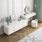 White Make-up Vanity 17.71" Wide Makeup Vanity Desk Table with 6 Drawers Clearhalo 'Bedroom Furniture' 'furn' 'furn_makeup_vanities' 'Furniture' 'Makeup Vanities' 'makeup_vanities' 6738796