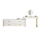 White Make-up Vanity 17.71" Wide Makeup Vanity Desk Table with 6 Drawers Clearhalo 'Bedroom Furniture' 'furn' 'furn_makeup_vanities' 'Furniture' 'Makeup Vanities' 'makeup_vanities' 6738801