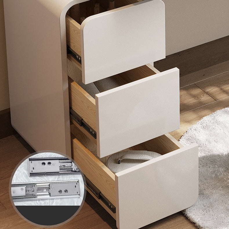 Tavolo da scrivania per trucco nero per trucco in legno con cassetto