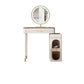 White Make-up Vanity Glass Top Makeup Vanity Desk Table with Drawer
