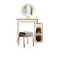 White Make-up Vanity Glass Top Makeup Vanity Desk Table with Drawer