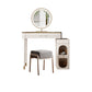 White Make-up Vanity Glass Top Makeup Vanity Desk Table with Drawer