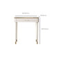 White Make-up Vanity Glass Top Makeup Vanity Desk Table with Drawer