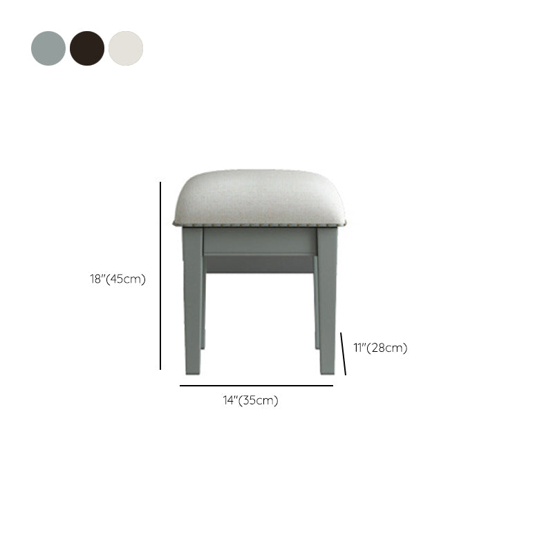 Traditional 3-Drawer Wood Dressing Table with Mirror Makeup Vanity Stool Clearhalo 'Bedroom Furniture' 'furn' 'furn_makeup_vanities' 'Furniture' 'Makeup Vanities' 'makeup_vanities' 6738927