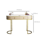 Glam 29.52 " H Slate Top Vanity Stool with Drawers Dressing Table Clearhalo 'Bedroom Furniture' 'furn' 'furn_makeup_vanities' 'Furniture' 'Makeup Vanities' 'makeup_vanities' 6738956