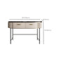 Modern 31.49 " H 2-Drawer Dressing Table Slate Top Vanity Stool Clearhalo 'Bedroom Furniture' 'furn' 'furn_makeup_vanities' 'Furniture' 'Makeup Vanities' 'makeup_vanities' 6738973