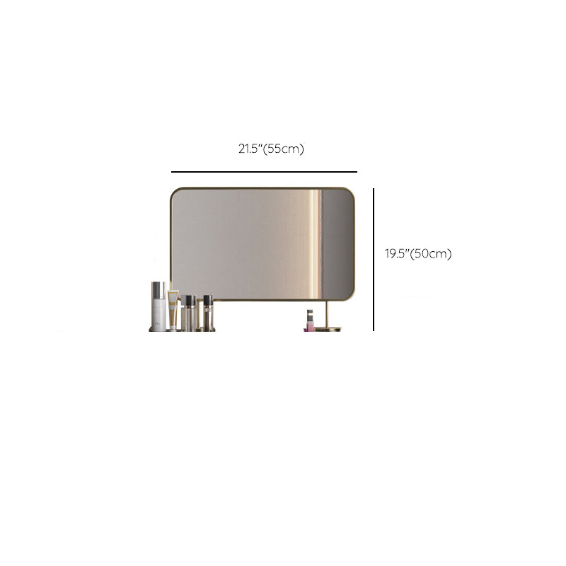 Modern 31.49 " H 2-Drawer Dressing Table Slate Top Vanity Stool Clearhalo 'Bedroom Furniture' 'furn' 'furn_makeup_vanities' 'Furniture' 'Makeup Vanities' 'makeup_vanities' 6738976