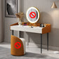 29,52 "altezza tavolo da trucco a 2 cassetti moderno sgabello da vanità in ardesia moderna