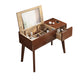 Scandinavo 29,52 "in altezza tavolo in legno massiccio Vanity con specchio